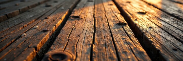 Rough-hewn planks, deep shadows, vertical grain, panel, wood backdrop