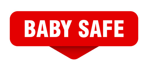 baby safe sticker. baby safe sign on transparent background