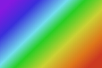 Colorful rainbow gradient background. Diagonal blend. Bright spectrum shades. Colorful banner template. Vector illustration.
