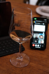 Work and Chill: Videocall with a Glass of Wine

