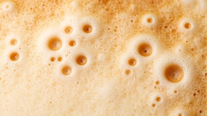 Abstract foam swirls on latte art creating unique patterns   coffee shop vibes