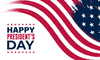 Happy Presidents Day United States Of America Design Background Illustration