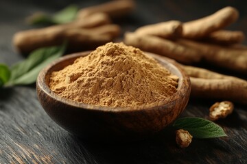 Organic ashwagandha root and powder