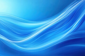 Naklejka premium Modern Abstract Blue Artwork with Flowing Lines, Smooth Gradient Waves, and Minimalist Design for Creative Backdrops and Contemporary Inspirations
