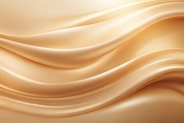 Fototapeta premium Smooth Beige Gradient Background: Soft Neutral Liquid Wallpaper for Banner, Flyer & Presentation