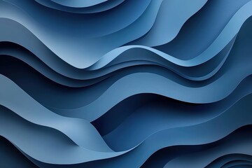 Modern Abstract Blue Artwork with Flowing Lines, Smooth Gradient Waves, and Minimalist Design for Creative Backdrops and Contemporary Inspirations