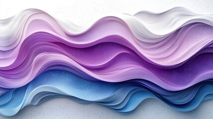 Obraz premium Abstract waves of pastel colors create a soothing, textured background.