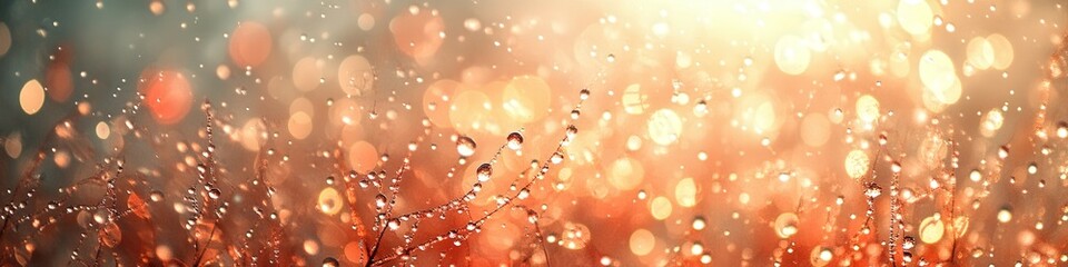 Sparkling Bokeh Lights Abstract Background with Radiant Golden and Warm Tones for Festive Atmosphere, Perfect for Celebrations and Holiday Visuals