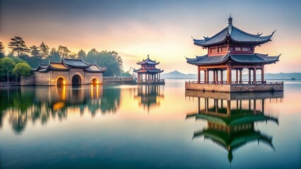 Submerged Ancient Chinese Architecture: Poyang Lake's Hidden Wonders, Jiujiang, Jiangxi