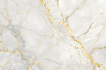 Naklejka premium Elegant White Marble with Golden Veins Texture Background Image