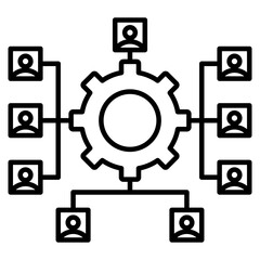 Structure icon element for design