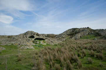Valley of the Nuraghi, Meilogu landscape near Bessude, Torralba, Bonorva, Sardinia, Italy