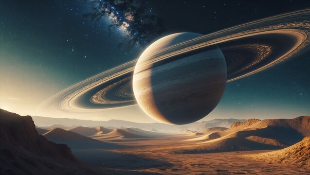 Cosmic world, alien planet