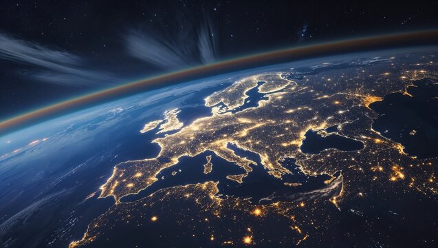 Earth lights from space