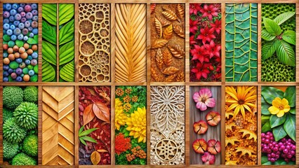 Ten Nature-Themed Rectangle Panels for CNC & Laser Cut Screens: Aerial Photography