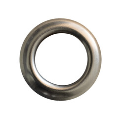 metal silver ring isolated element