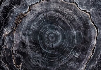 Fototapeta premium Warm gray cut wood texture. Detailed black and white texture