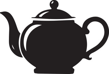 teapot silhouette on a white background