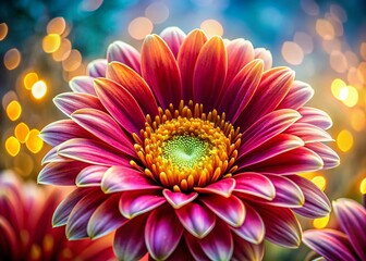 Vibrant Close-Up Macro Photography of a Blooming Flower