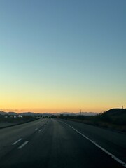 Fototapeta premium sunset on the highway