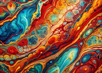 Vibrant Marbled Texture Background: Rich Color Streaks & Swirls