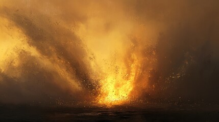 Tornado in the desert, Desert storm, Dust storm, Strong winds
