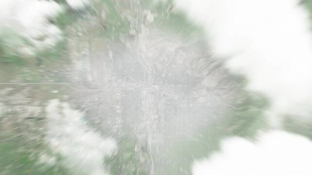 Earth zoom in from space to Salt Lake City, Utah, USA. Followed by zoom out through clouds and atmosphere into space. Satellite view. Travel intro. Images from NASA
