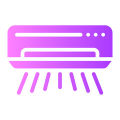 air conditioner gradient icon