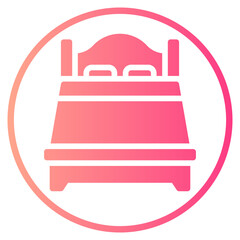 bed gradient icon