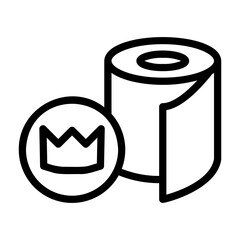 toilet paper Line Icon