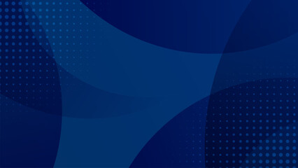 Obraz premium Wavey Dark Blue Abstract Background for Presentations and branding with Overlapping Layers
