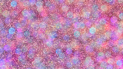 Abstract Pink and Purple Glitter Background Creates a Festive Atmosphere with Bokeh Effect