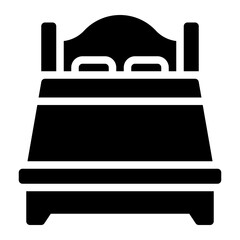 bed glyph icon
