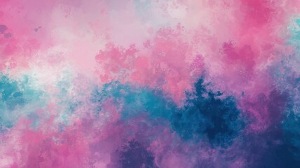 Obraz premium A vibrant abstract background featuring a blend of pink, blue, and purple hues, creating a dreamy and ethereal atmosphere.