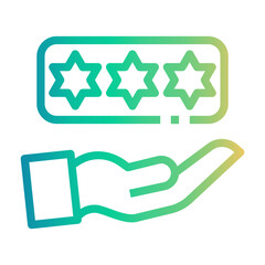 reputation Line Gradient Icon