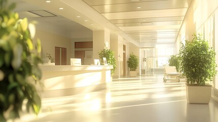 Peaceful and Vibrant Hospital Setting with Smiling Patient Surrounded by Supportive Recovery Team in a Bright Fresh and Uplifting Atmosphere