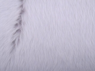 Soft White Fur Texture Background Shows Gentle Fluffy Fibers in Detail Close-Up