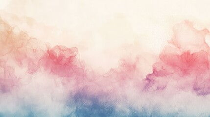 Fototapeta premium Soft Abstract Watercolor Background with Pastel Hues and Textures