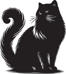 Naklejka premium illustration of cat