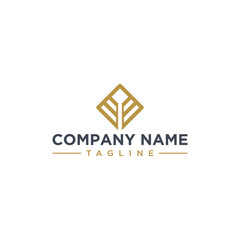 Naklejka premium Investment Logo Design Inspirations