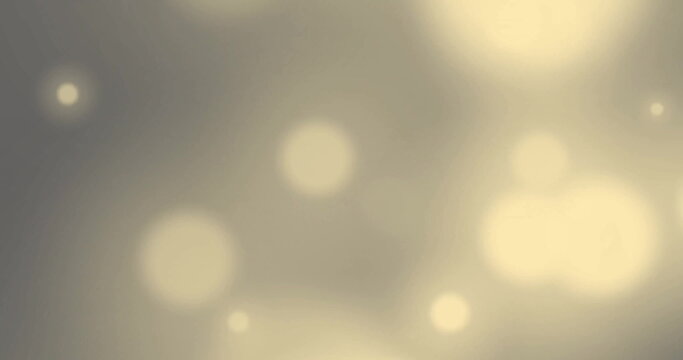 Image of glowing light spots moving over grey background - Powered by Adobe