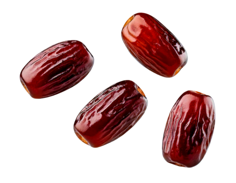 date fruit falling floating isolated on white or transparent png