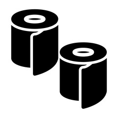 toilet roll Solid icon