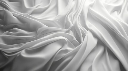 Fototapeta premium Abstract exploration of fabric motion with realistic cloth folding in slow motion against unseen currents. Generative AI
