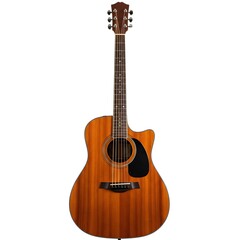 Obraz premium High-Quality Acoustic Guitar with Rich Wooden Finish and Cutaway Design for Enhanced Playability and Aesthetic Appeal