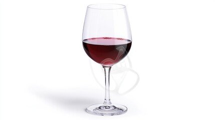 Red Wine in Elegant Glass