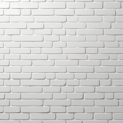 Naklejka premium A clean, modern brick background with perfectly aligned white bricks and soft shadows, giving a minimalist and elegant look.