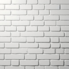 Obraz premium A clean, modern brick background with perfectly aligned white bricks and soft shadows, giving a minimalist and elegant look.
