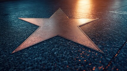 Hollywood star symbolizing fame los angeles urban close-up iconic