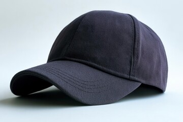 Dark Gray Corduroy Baseball Cap on Light Gray Background